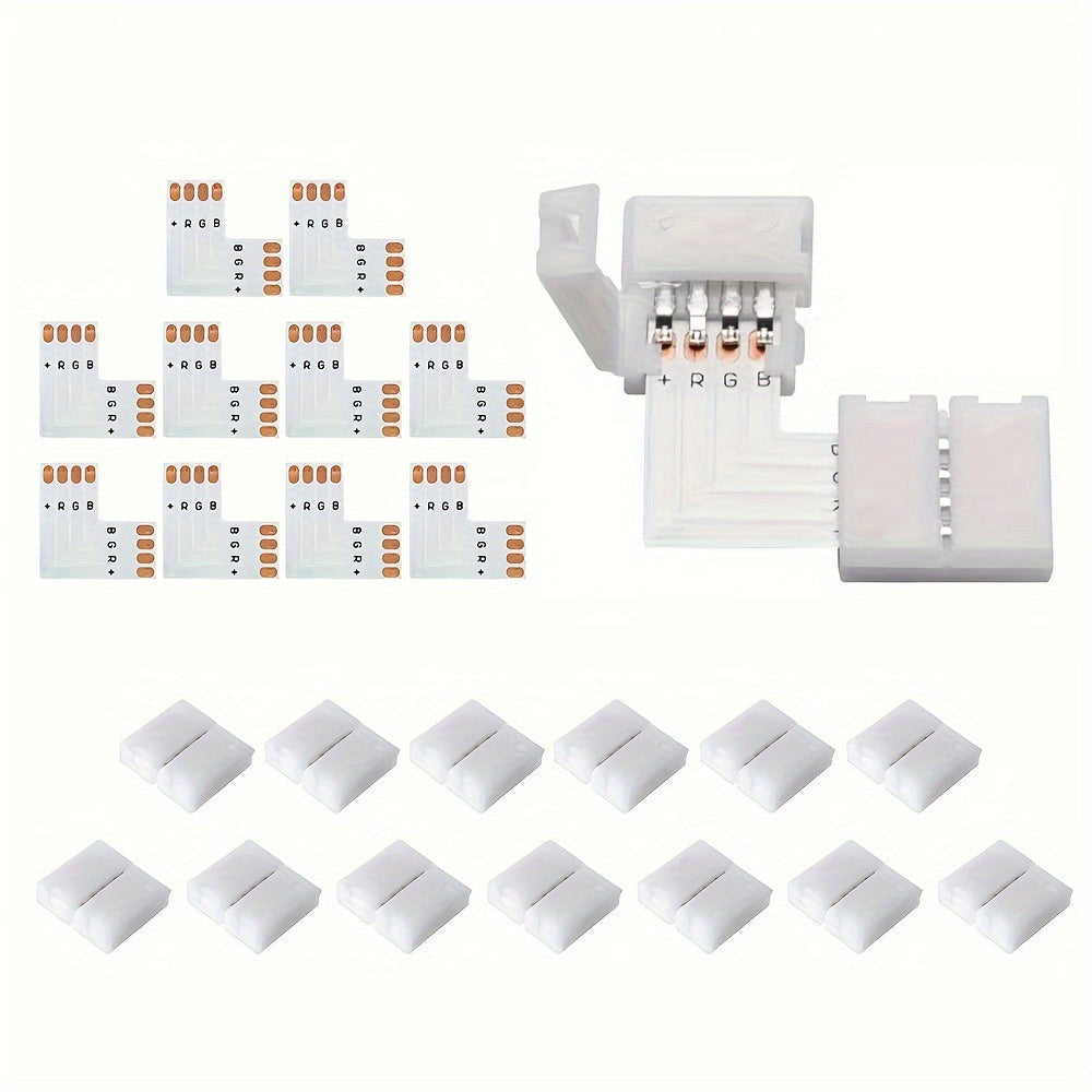 10db LED Fénycsík Csatlakozó