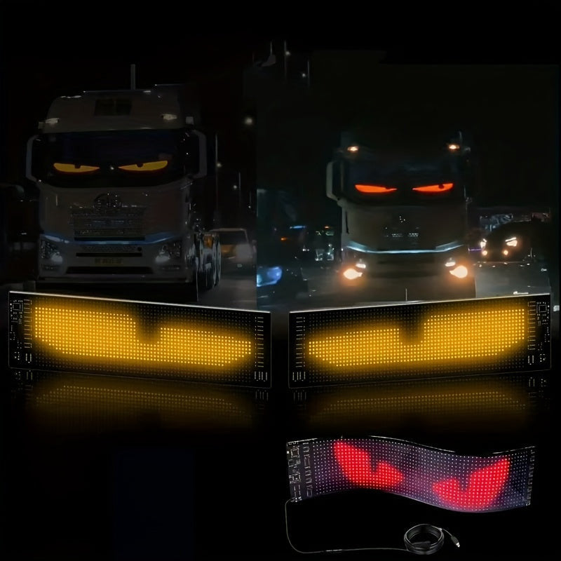 Többnyelvű Autó LED Matricás Pixel Panel (1 kijelző + 1kábel )