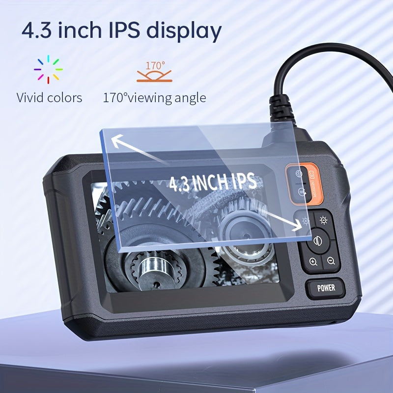 4.3 IPS LCD képernyős endoszkóp kettős 8mm-es lencsével
