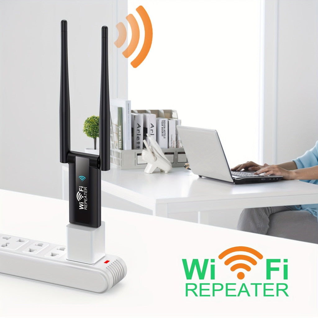 USB vezeték nélküli WiFi hatótávnövelő, 300Mbps hálózati jelerősítő