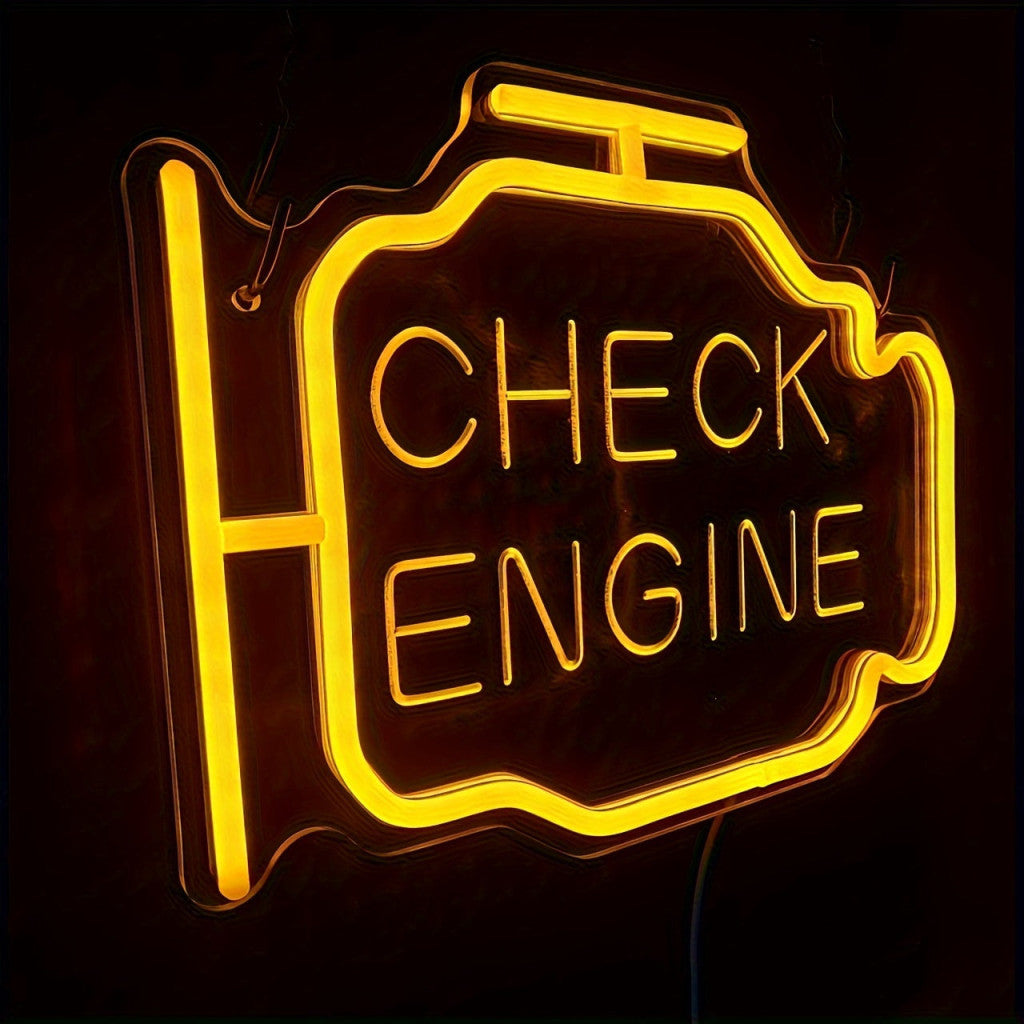 Neon Check Engine felirat