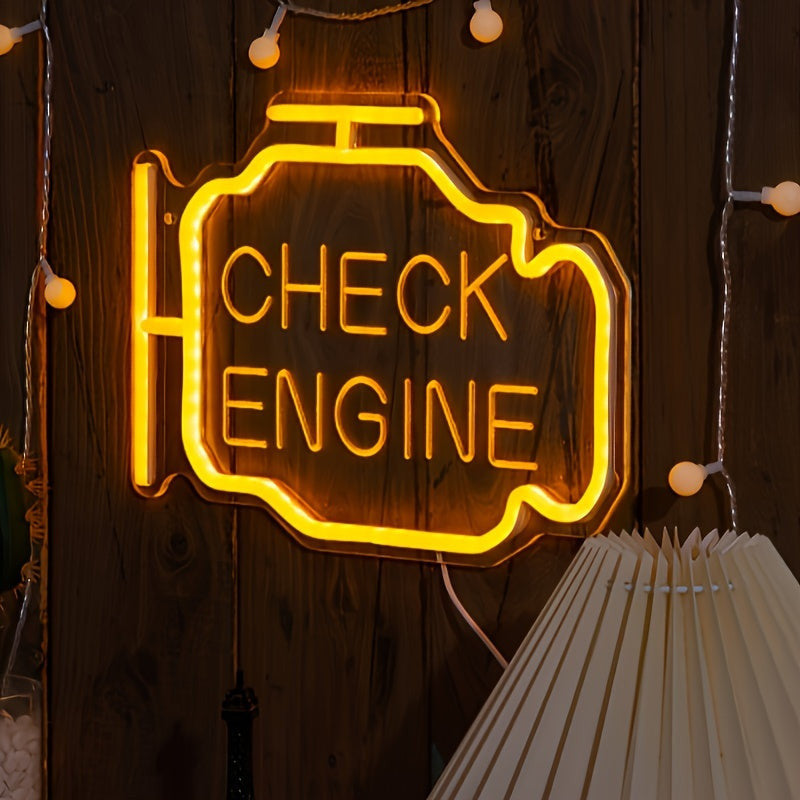 Neon Check Engine felirat