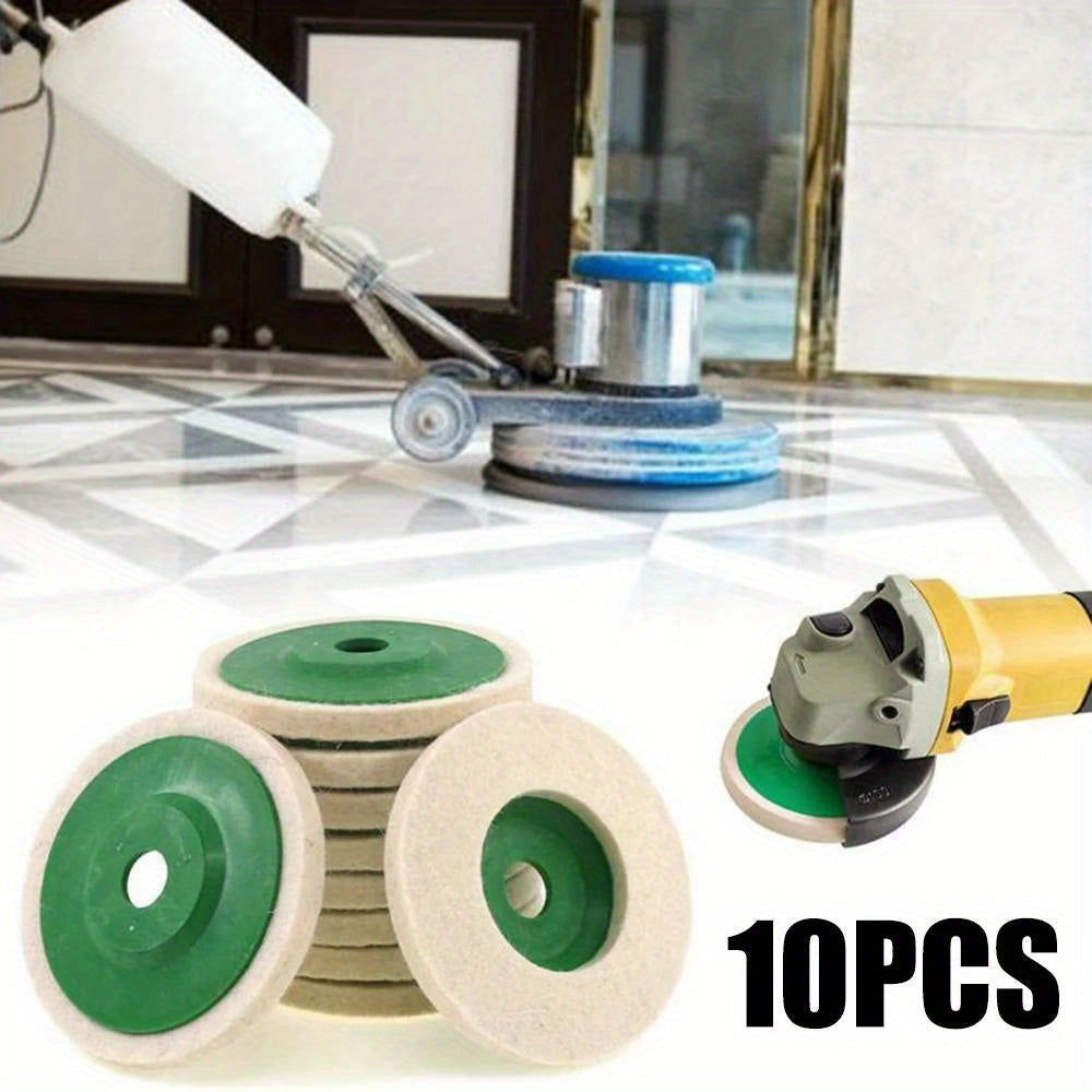 10 db 100 mm-es filc polírozópárna sarokcsiszolókhoz