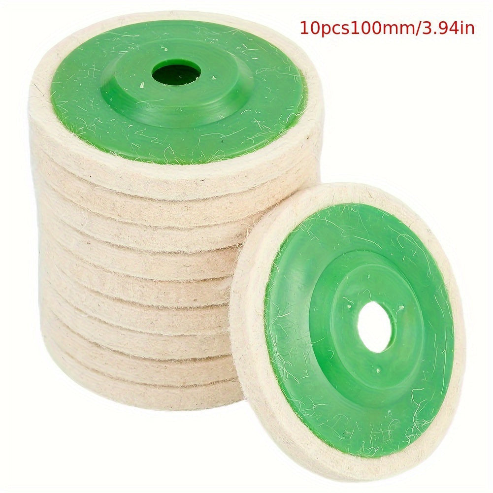 10 db 100 mm-es filc polírozópárna sarokcsiszolókhoz