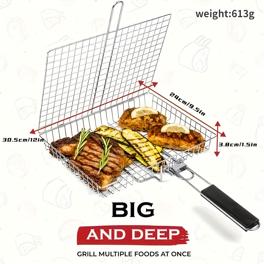 Rozsdamentes Acél BBQ Grillkosár