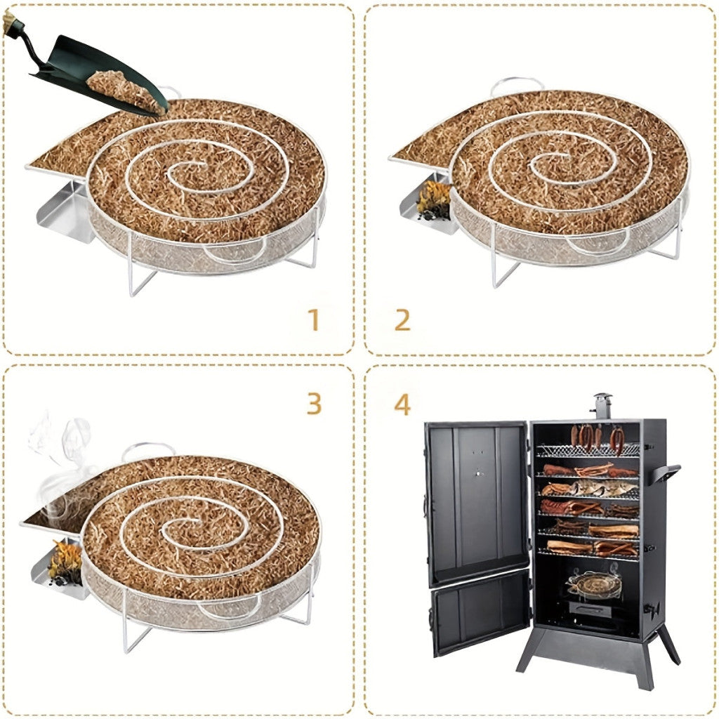 Fém hideg füstölő BBQ-hoz