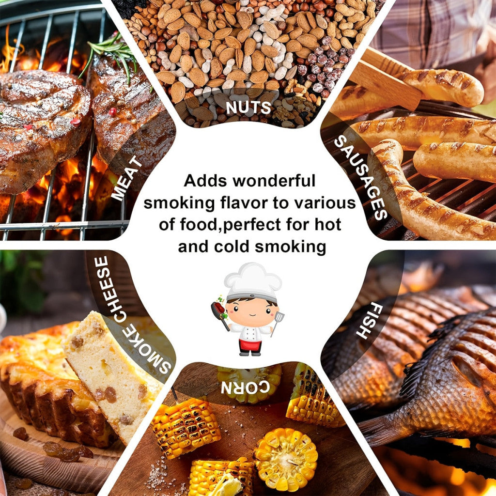 Fém hideg füstölő BBQ-hoz