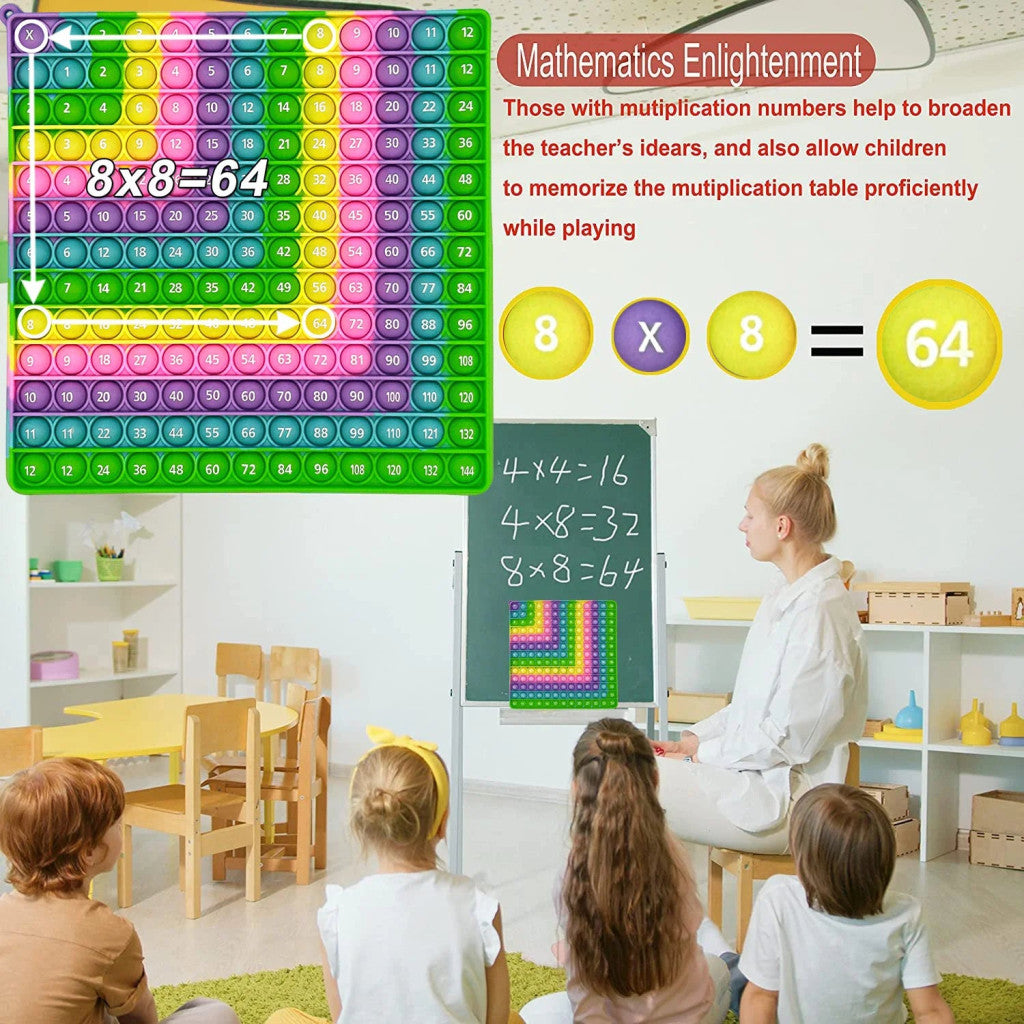 Szorzó- és Összeadó Játék – Interaktív Matematika Tanuló Pop It Gyerekeknek