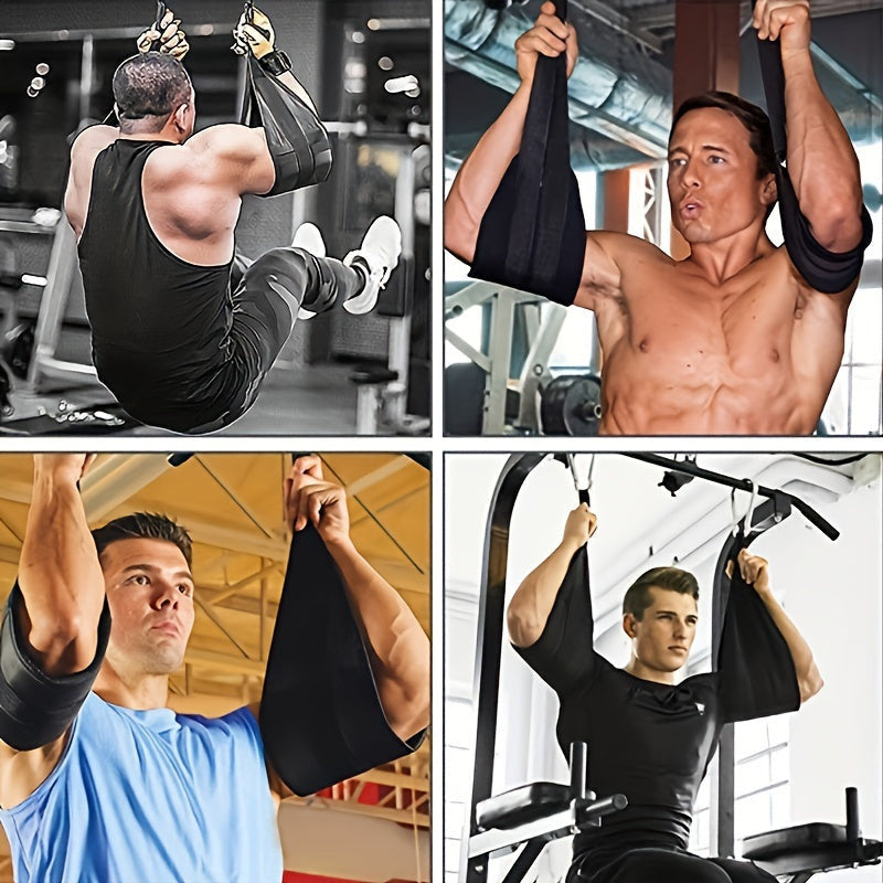 Abdominiszmus gyakorlat, felhúzópántok, fitnesz függő pántok és a magasabb szintű edzéshez pántok. 2 db. függesztő heveder + 2 db. kampó + 2 db. heveder