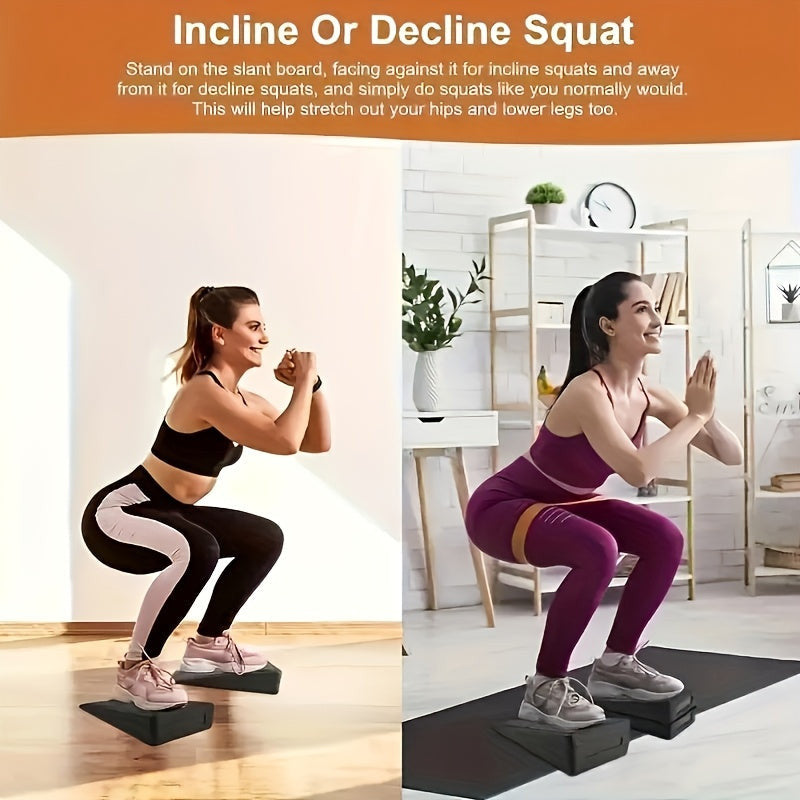 3db-os állítható térdvédő és jóga fitnesz lábtörlő készlet, amely magas szilárdságú és tartós, alkalmas lábnyújtáshoz és állítható edzésekhez. FEKETE