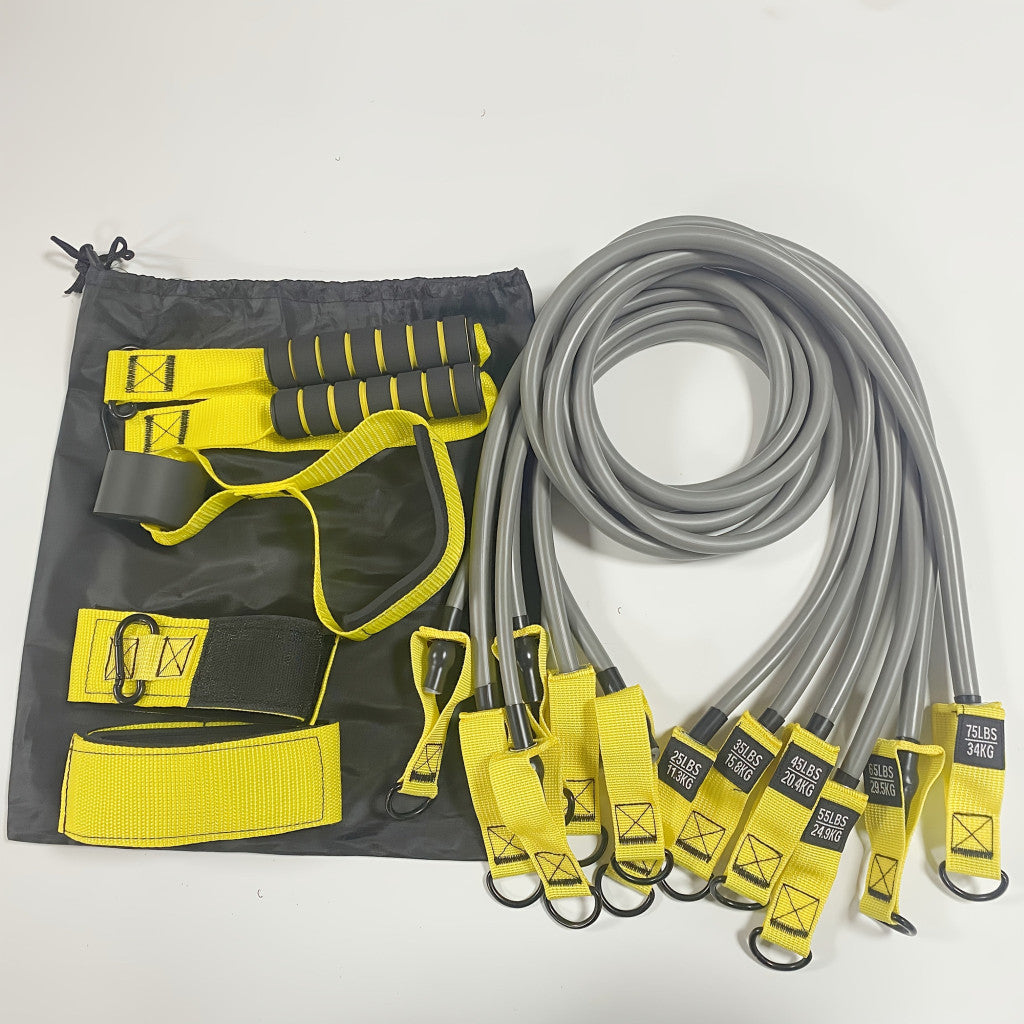 Ellenálló Szalagok, Nehéz Edzőszalagok Fogantyúkkal Zöld