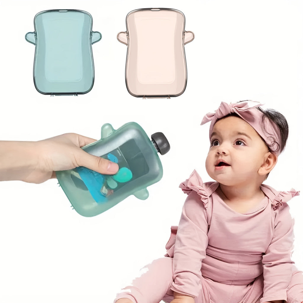 1/2db Fiatalok Gyümölcs Kiegészítő Táskák, Gyümölcs és Zöldség Lé Spray Csomagoló Táskák, Kényelmes Zselé és Gyümölcspüré Táskák Kék - 1 Db