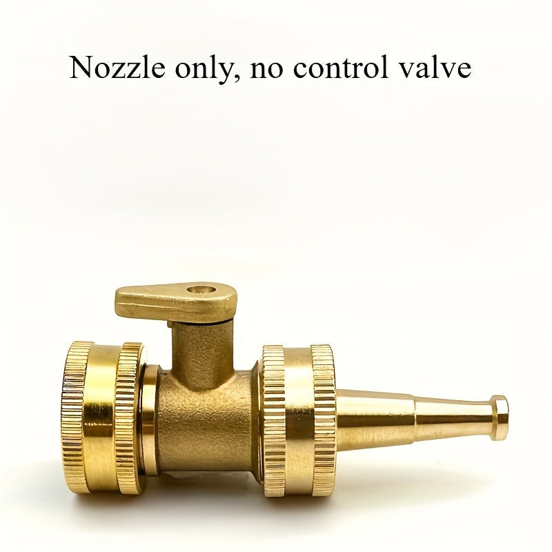 5 cm-es nagynyomású víztömlő fúvóka réz zárószeleppel, 3/4" menettel, 2db-os készlet