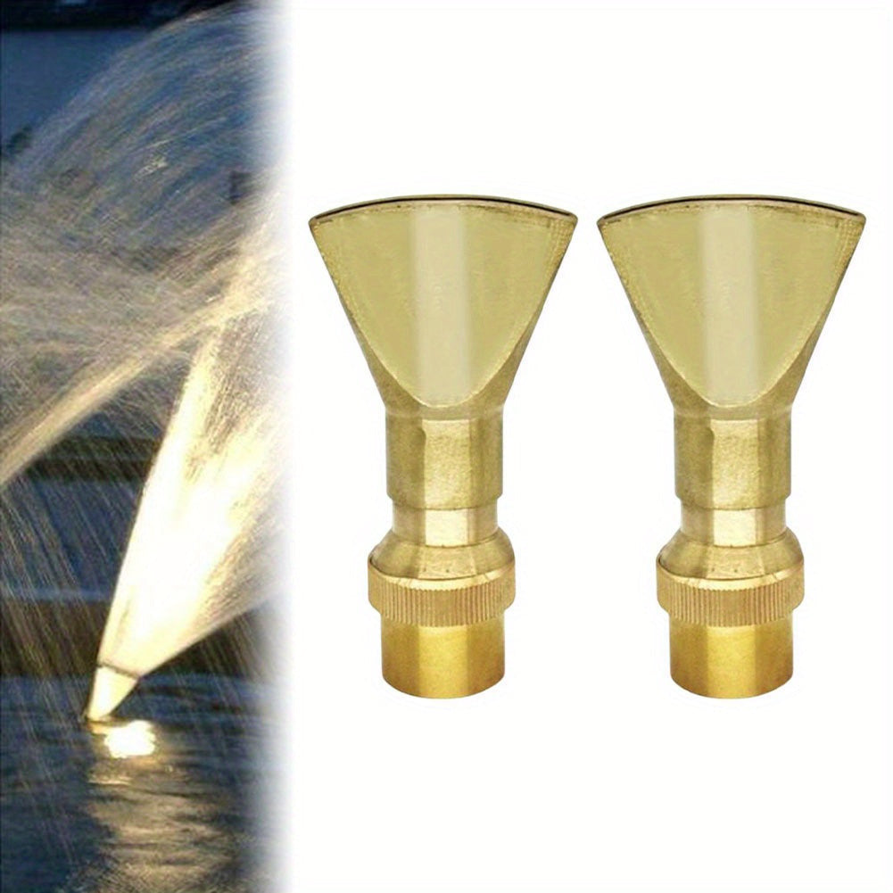2 db bronz fúvóka szökőkúthoz és tóhoz – Állítható, ergonomikus kialakítás, vízszóró fémfej