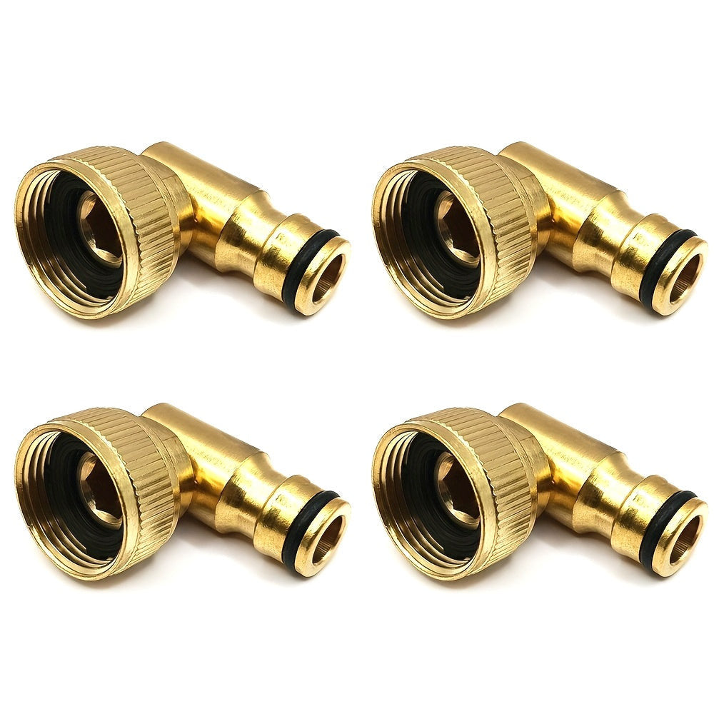 Réz 90°-os csatlakozó, 3/4" menetes, kerti öntöző csőadapter