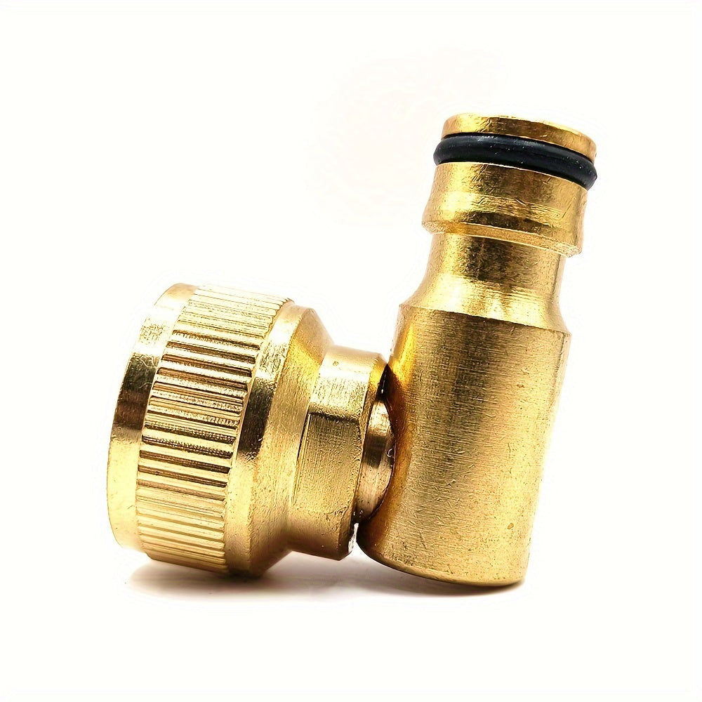 Réz 90°-os csatlakozó, 3/4" menetes, kerti öntöző csőadapter