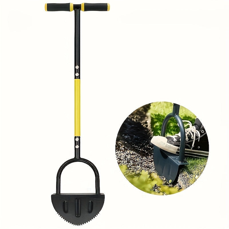 Kézi fűszegélyező lapát – Fogazott penge, ergonomikus markolat, kerti és lépcsővágáshoz