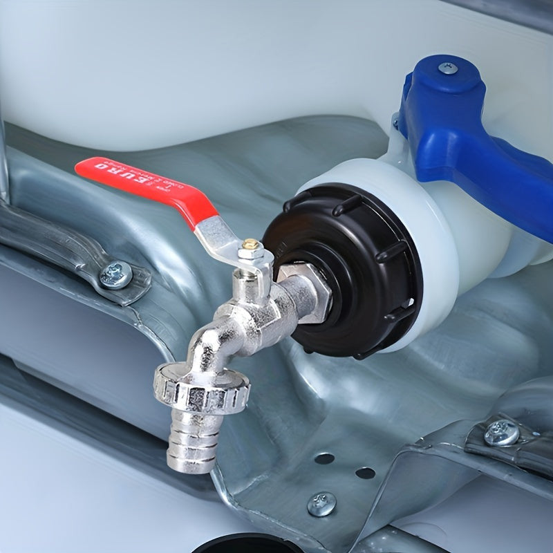 IBC víztartály adapter szórófejjel – 1/2” és 3/4” tömlőcsatlakozóval