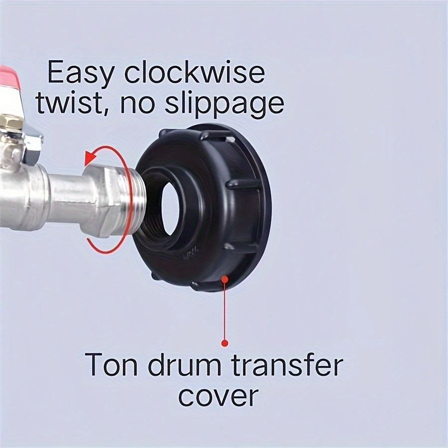IBC víztartály adapter szórófejjel – 1/2” és 3/4” tömlőcsatlakozóval