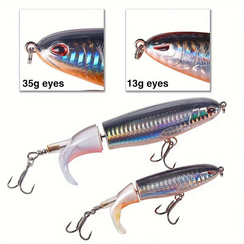 Topwater horgászcsali 2 háromszögű horoggal