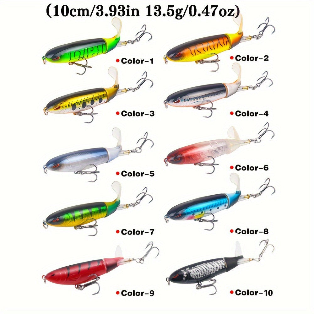 Topwater horgászcsali 2 háromszögű horoggal