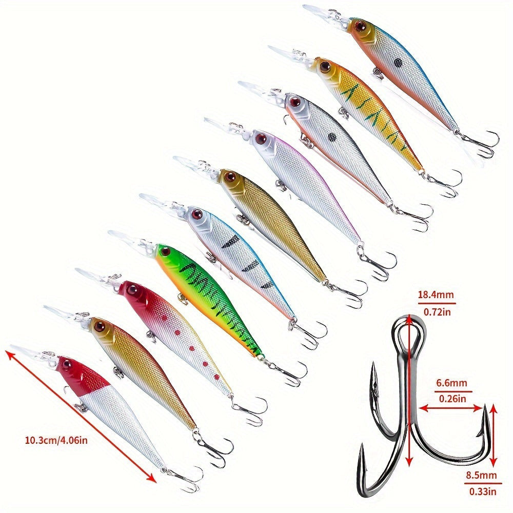 56 db-os Topwater Minnow horgászcsali készlet