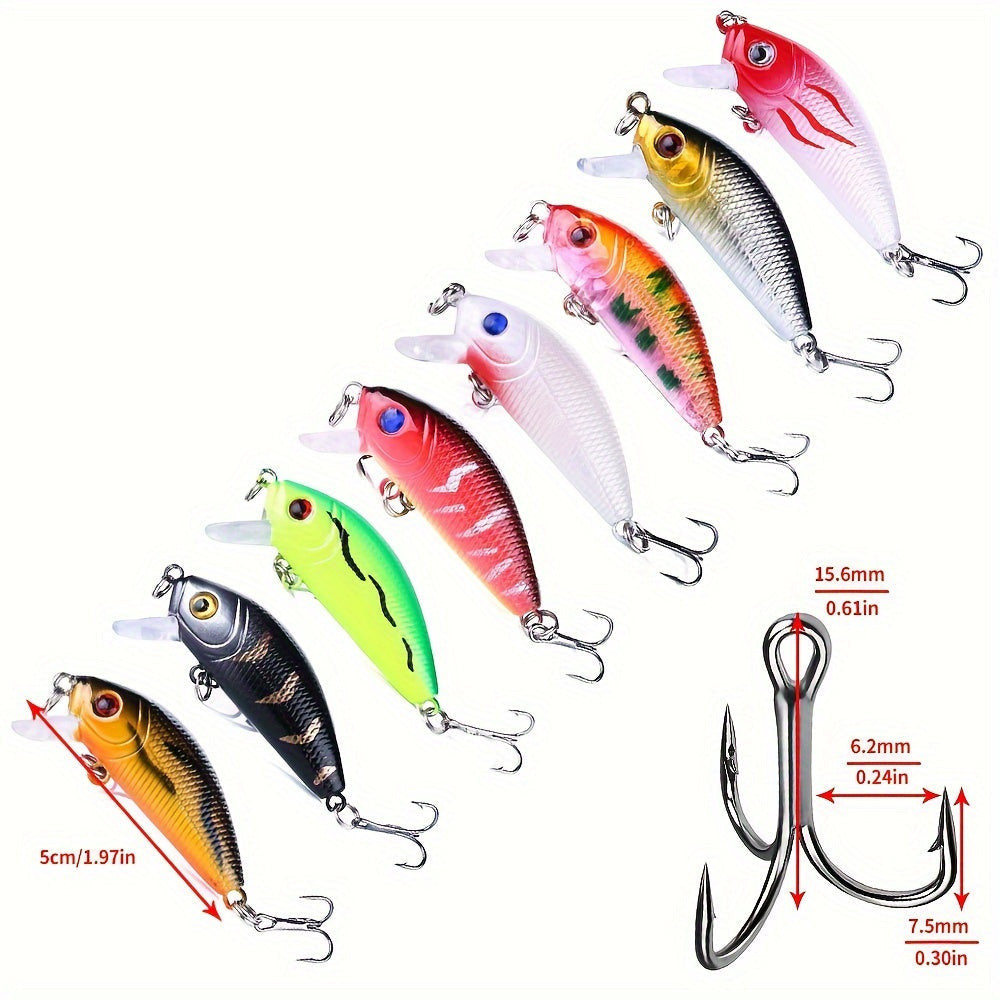 56 db-os Topwater Minnow horgászcsali készlet