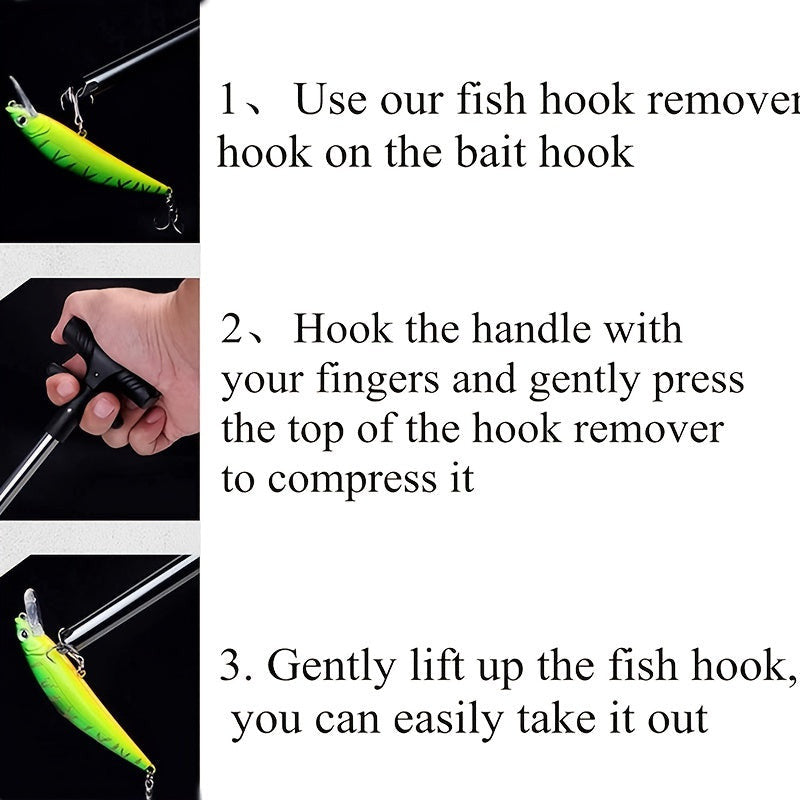 1db Easy Fish Hook Remover - T Alakú Eszköz A Gyors És Fájdalommentes Horogeltávolításhoz