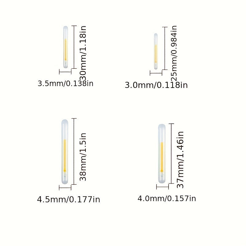 20 db világító fénypálcika éjszakai horgászathoz – növelje a fogást a fluoreszkáló fénypálcikákkal