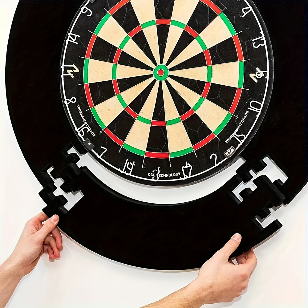 Kompatibilis standard dart táblához, nehézterhelésű EVA hab falvédő snap-rögzítő gyűrűvel