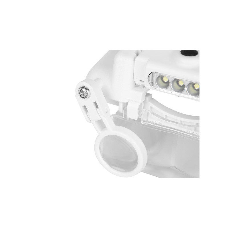 Fejlámpás fejvédő luxus 3 LED 11.5x