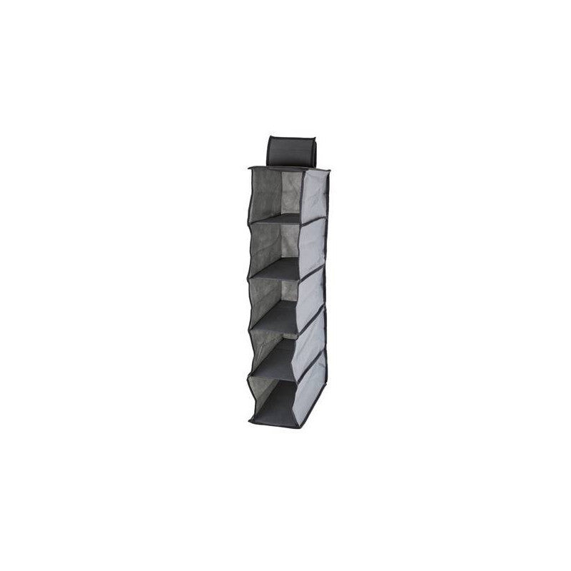 Ruhatárszervező függő polccal 5 polccal 70 cm - ruhásszekrény rendező polc 70 cm - ruharendező függő polc 5 polccal
