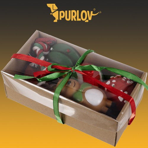 Karácsonyi ajándék kutyáknak – játékok Purlov 22637