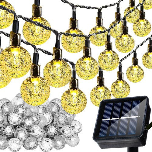 Napelemes fényfüzér 12m IP65 Gardlov 24010