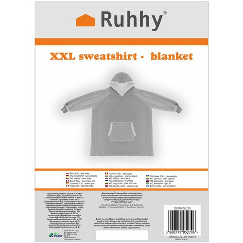 XXL pulóver - szürke Ruhhy takaró 24402