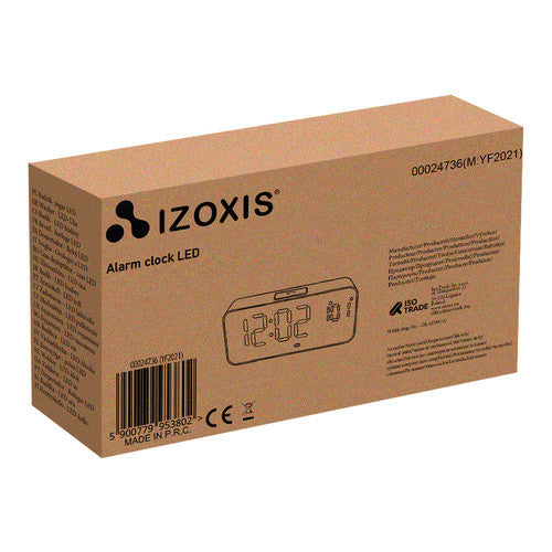 LED óra Izoxis 24736 ébresztőóra