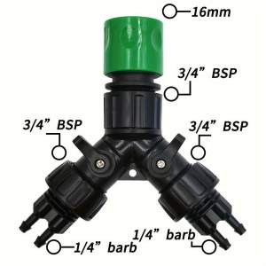 Kerti csepegtető öntöző csap adapter 4-utas elosztó
