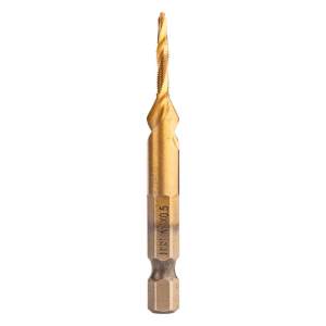 NEO TOOLS Gépi menetfúró, 2az1ben előfúró éllel, HSS-Titán, M3X0,5mm, hatszög szárral 08-949