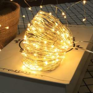 LED fényfüzér, fénydekoráció, USB-s
