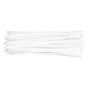 NEO TOOLS KÁBELKÖTEGELŐ, gyorskötöző, 4,8mm x 300mm, fehér, 75db 01-609